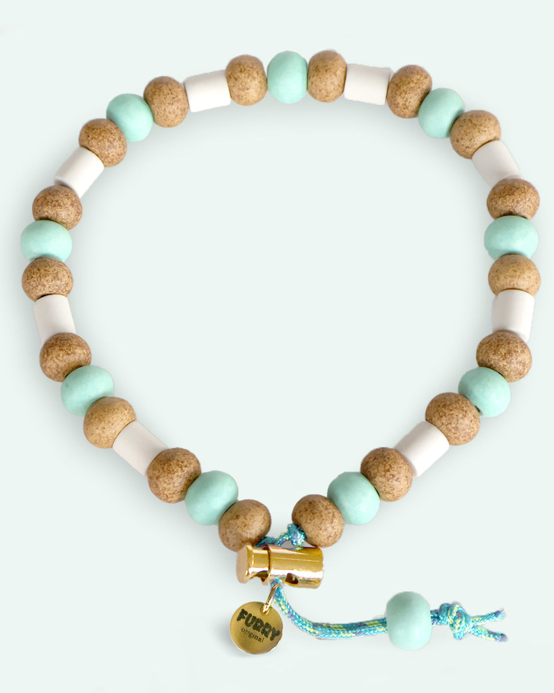 Natuurlijke Anti-tekenketting 'sandy wave' Furry Original