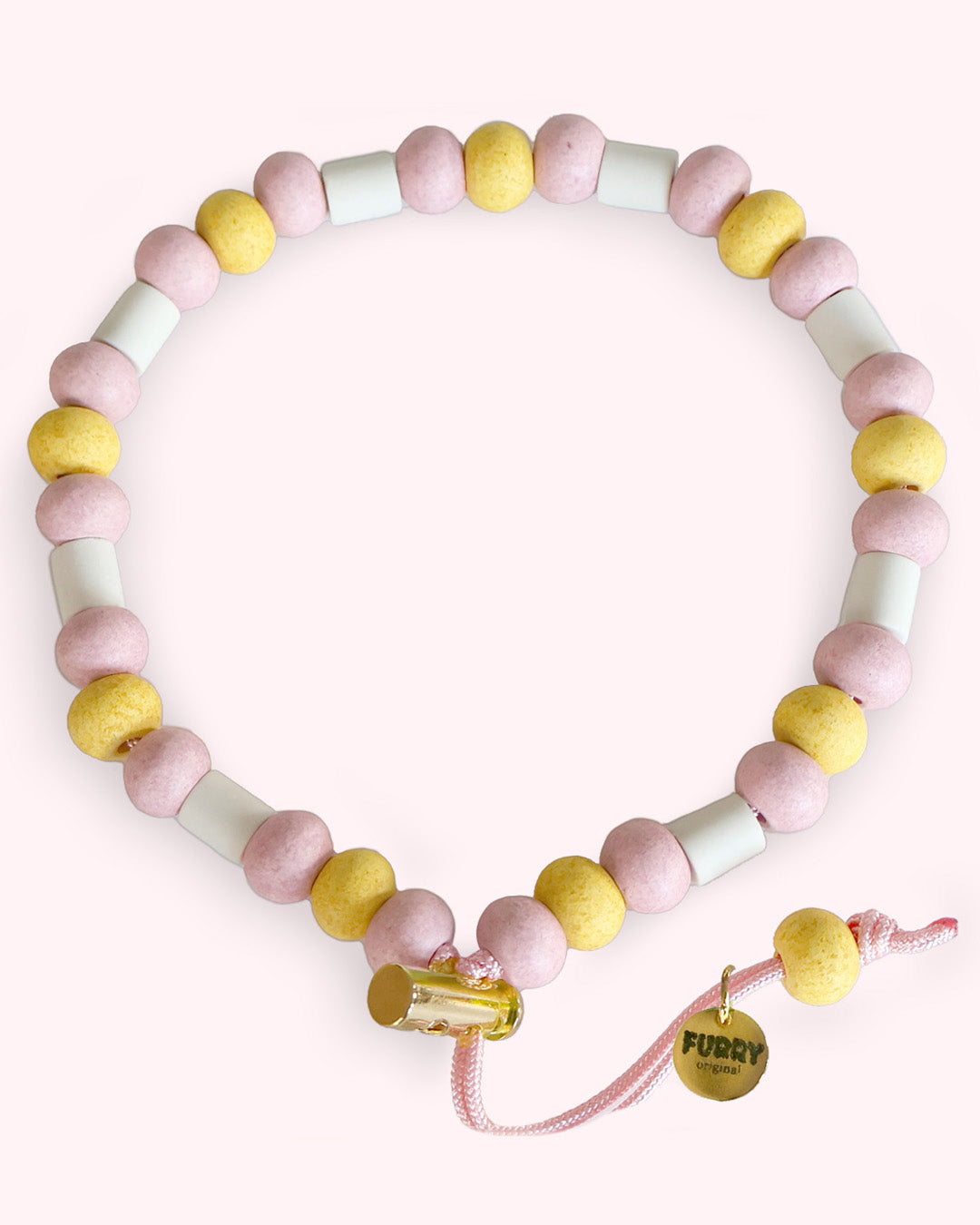 Natuurlijke Anti-Tekenketting 'sorbet glow' Furry Original