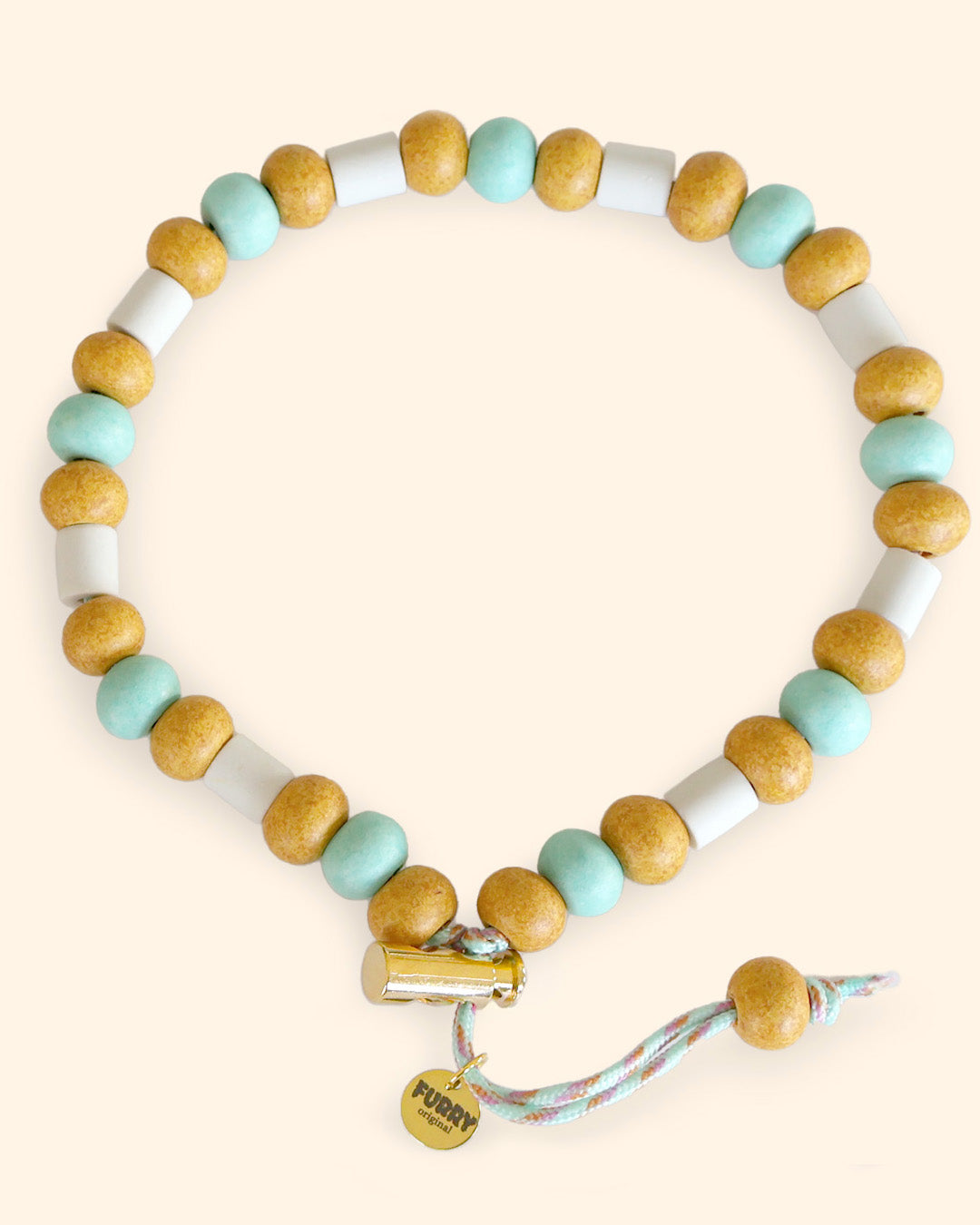 Natuurlijke Anti-tekenketting 'tropical coast' Furry Original