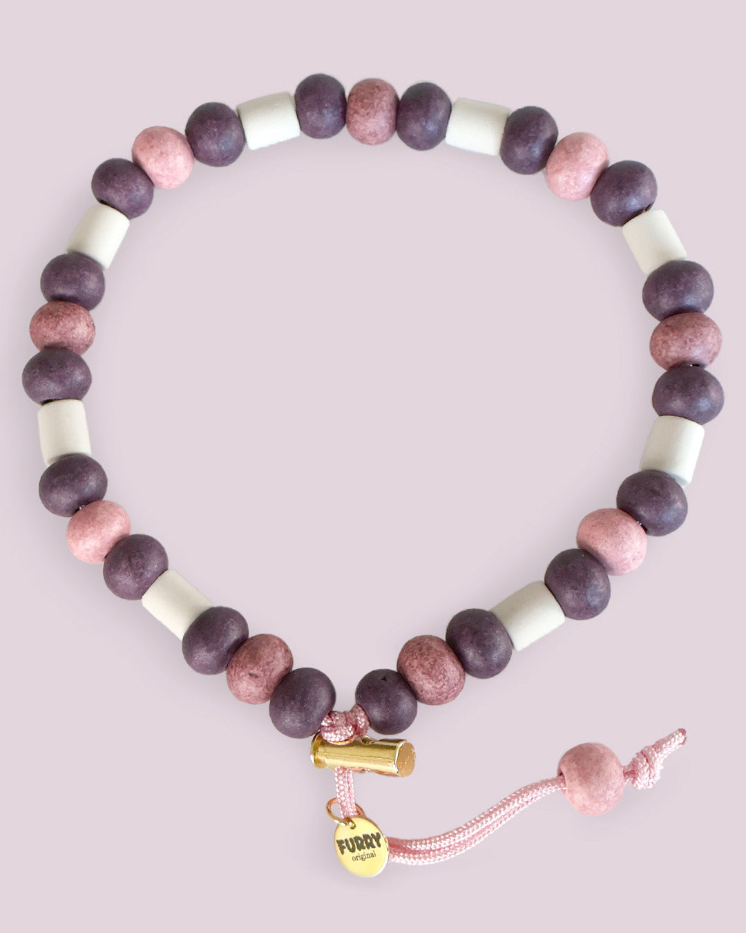 Natuurlijke Anti-tekenketting 'velvet rose' Furry Original